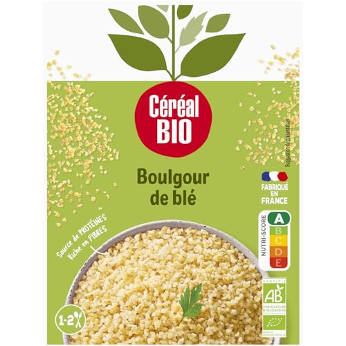 Boulgour de blé express CEREAL BIO 250g lot de 4 riche en fibres pour repas rapide