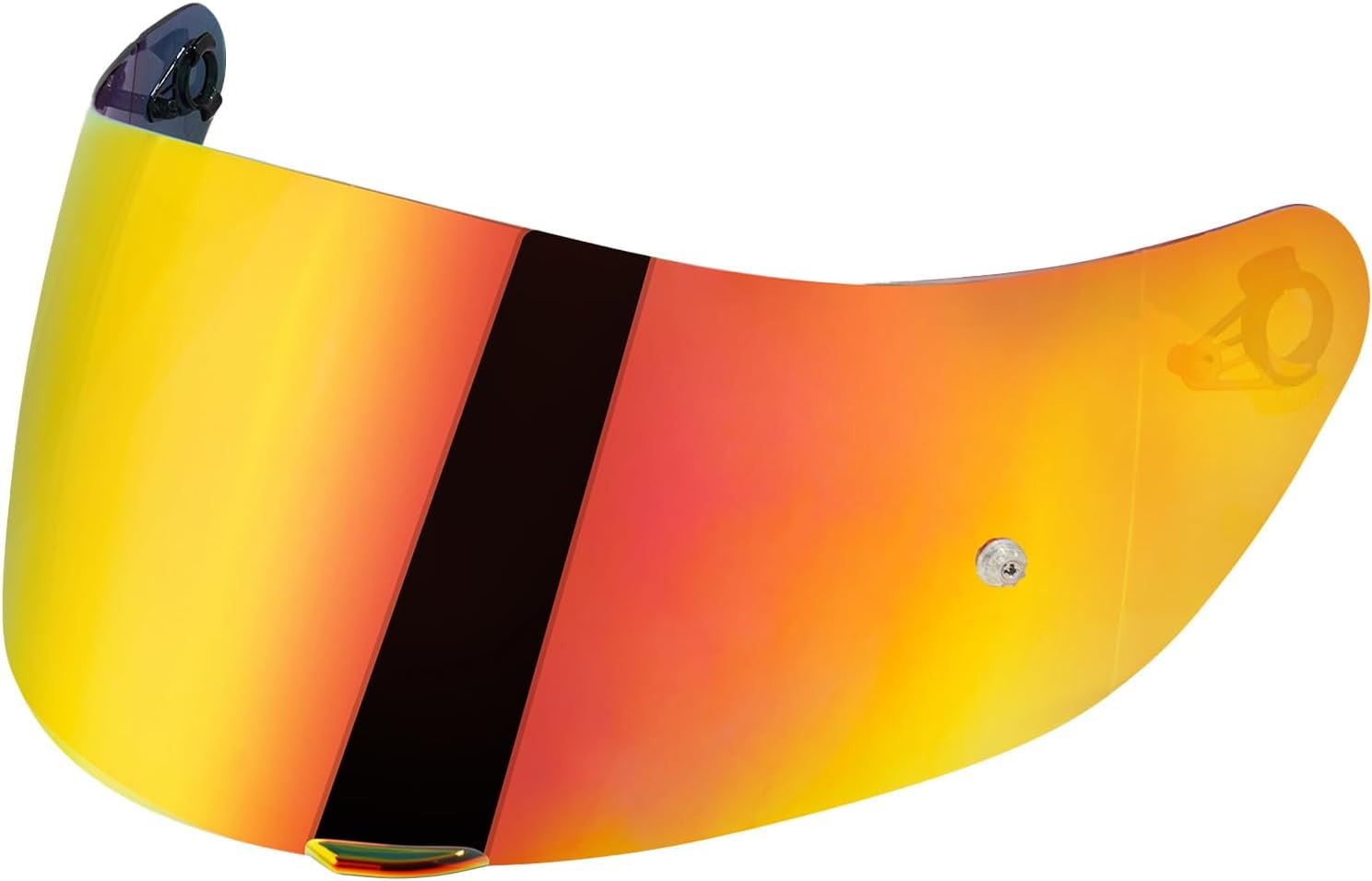 Visera Casco Moto Reemplazo para K1 K3SV K5,Visiera per Casco Integrale da Moto,Visera de Lente para Casco Protección contra Viento (Cromo Rojo)