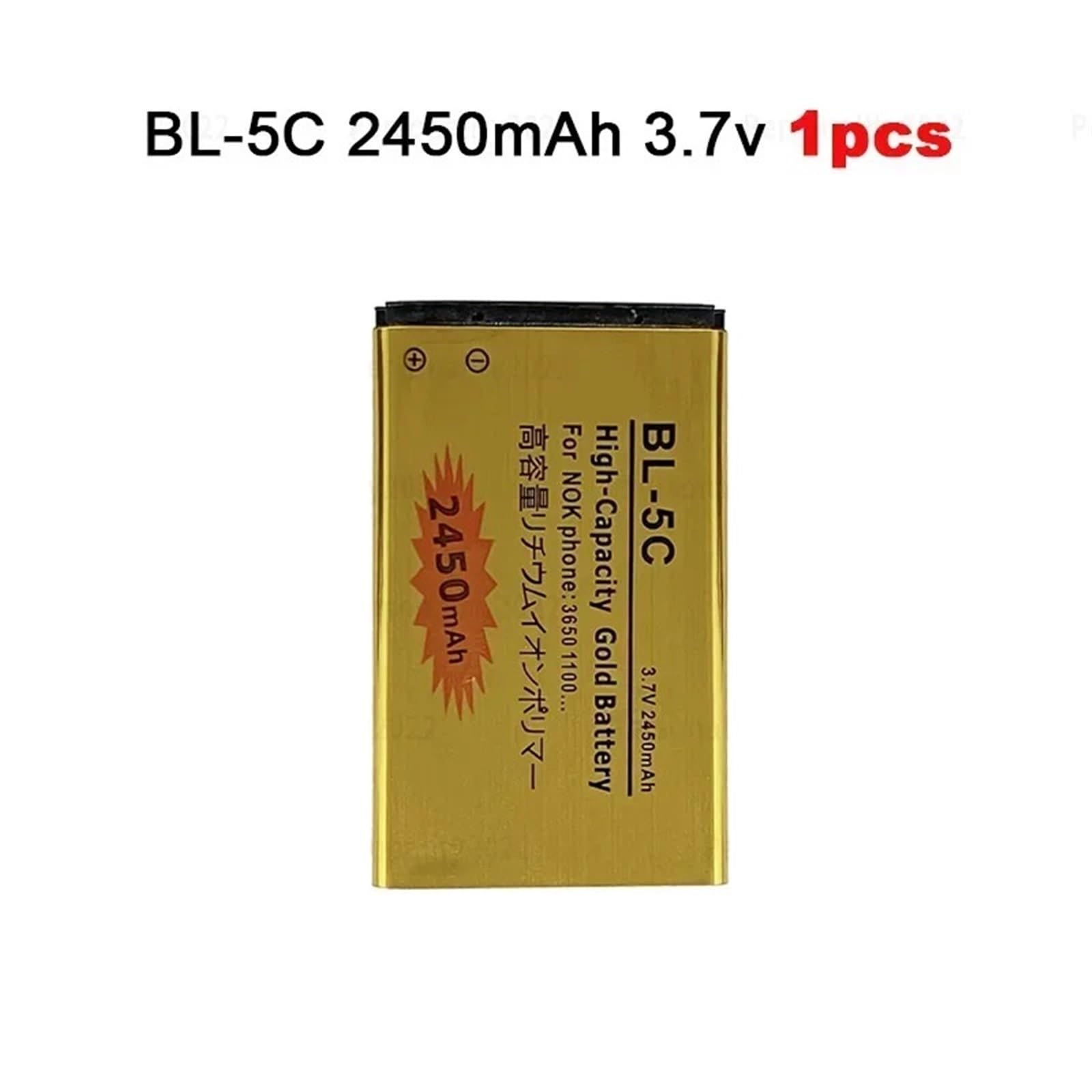 BL-5C - Batteria di ricambio per telefoni cellulari 1600, 6230, 2600, 1100