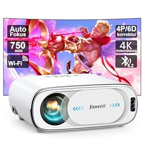 Jimveo 4K Video-Beamer mit Auto Fokus
