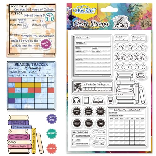 CHGCRAFT Sellos transparentes de silicona transparente para manualidades, álbumes de recortes, decoración de álbumes de fotos, 4.3 x 6.3 pulgadas