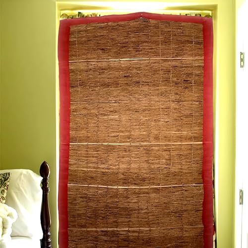Image of Vetiver Curtains for Home Cooling - Natural Window Blinds for Summer - Handwoven Khas Khas Curtains - Eco-Friendly Khas Ki Jad (1)