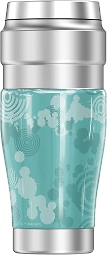 Miniatura 2 de Looney Tunes Bugs Bunny Circle Pattern THERMOS Stainless King - Vaso de viaje de acero inoxidable, aislado al vacío y doble pared, 16 onzas