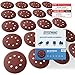 EFFEKTWERK Schleifpapier 125mm Klett - 60 Stück - Profi 125mm Schleifscheiben für Exzenterschleifer - Schleifpapier Klett - 8 Loch - Körnung 10x P40 P60 P80 P120 P180 P240 für Holz Metall & Farbe