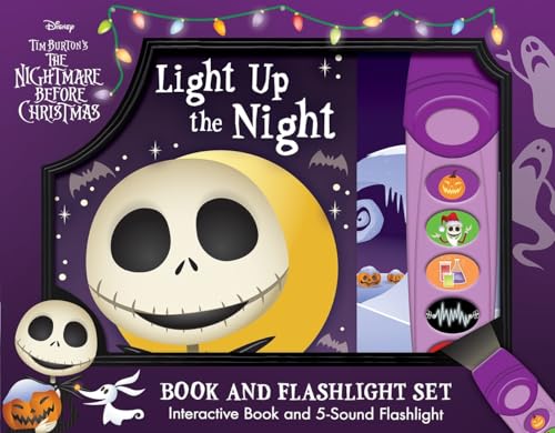 Disney Tim Burton’s The Nightmare Before Christmas: Light Up the Night Book and 5-Sound Flashlight Set