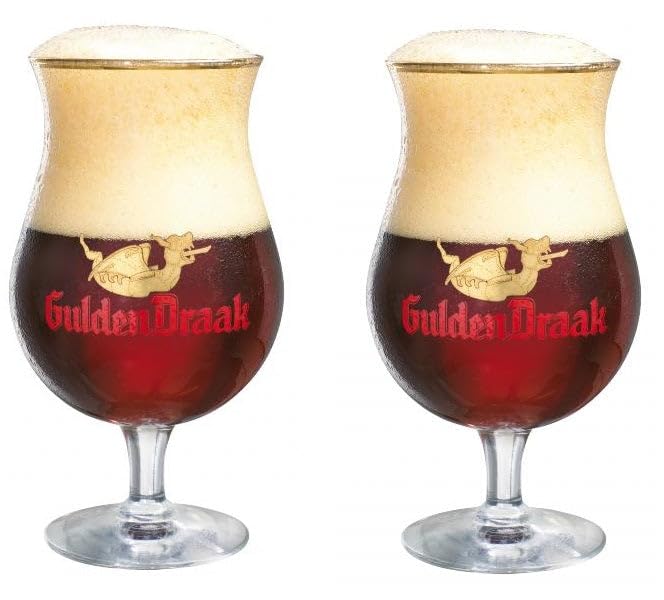 Gulden Draak Pokal - Vasos de cerveza (330 ml, 2 unidades)