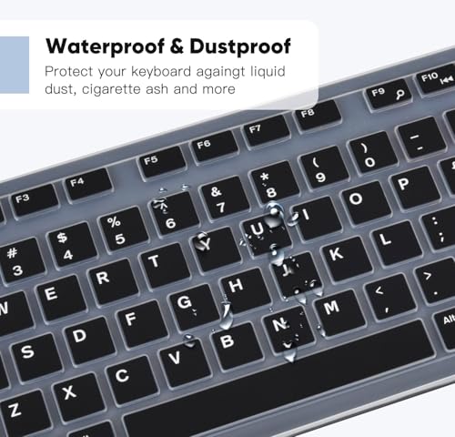 Protector de teclado DAMMOMKO compatible con Amazon Basics US QWERTY miniatura 7