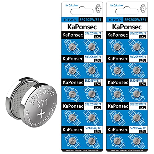 20 pilas SR920SW 1.5V para reloj KaPonsec miniatura 1