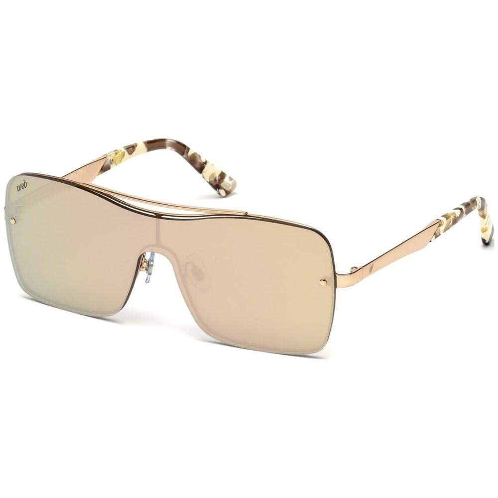 Web Eyewear UV Protected Gold Butterfly Full rim Sunglasses for Men - WE0202 00 34G