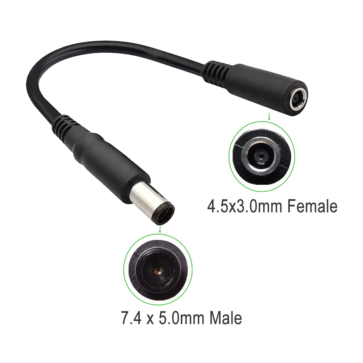 Cltgxdd Ma-073 FEMALE 7.4*5.0mm 7.4mm X 5.0mm To 4.8*1.7mm 4.8mm X1.7mm MALE DC - Foto 2