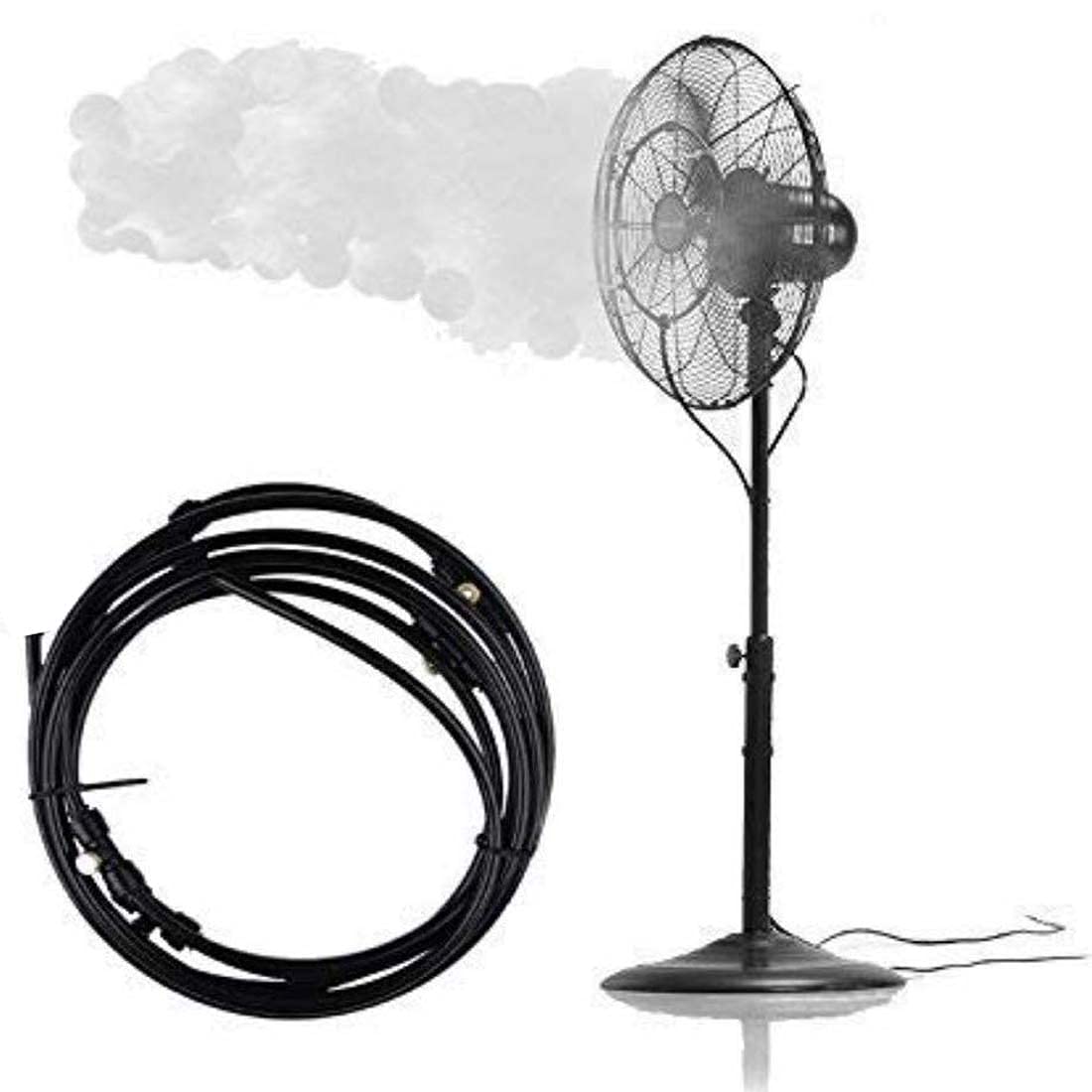 DIY Crafts Fan Misting Kit Convert Connects Fan Water Mister Cooling Patio Breeze Misting Heat Down Umbrella,Patio,Pergola,Vestibule (8 Pcs Fan Mist Set) 3
