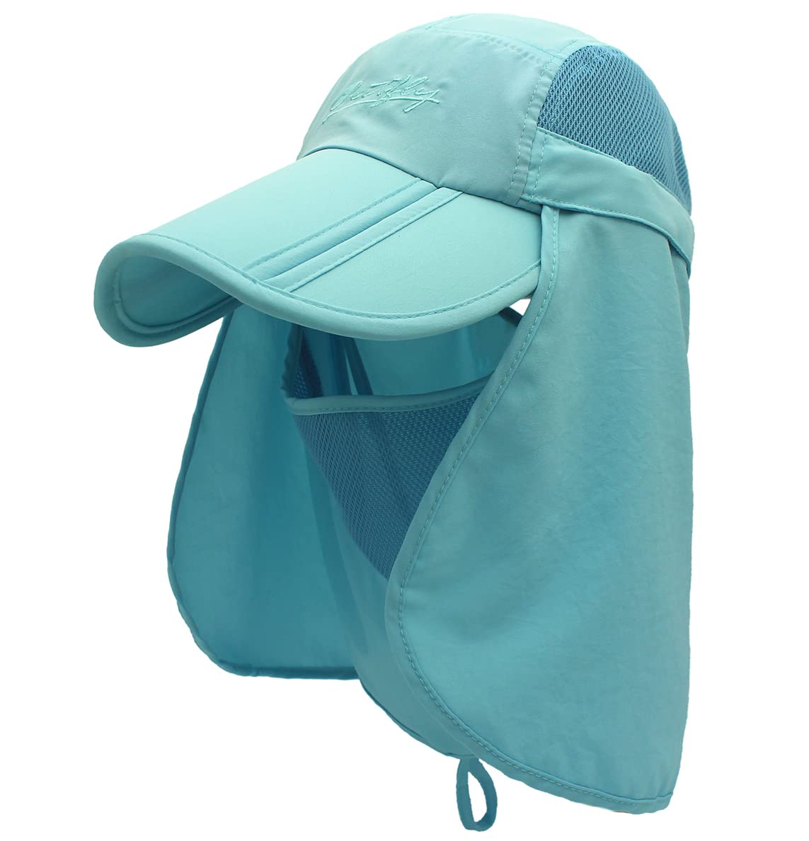 Connectyle Mens UPF 50+ Sun Cap Fishing Hats with Removable Face Mask Neck Flap