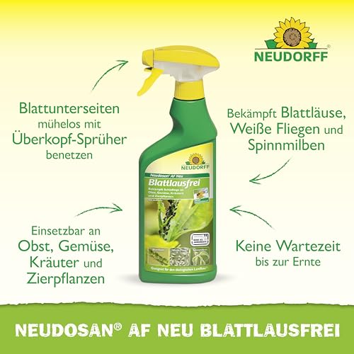 Neudorff Neudosan AF Neu Blattlausfrei – Bekämpft Blattläuse, Weiße Fliegen und Spinnmilben an Obst, Gemüse, Kräutern und Zierpflanzen… – Ansicht 2