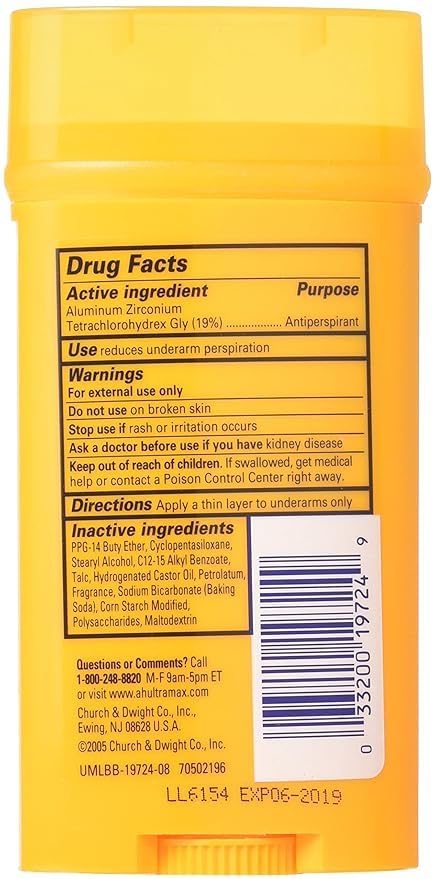 Arm & Hammer Deodorant 2.6 Ounce Solid Ultra Max Fresh (Wide) (76ml) (2 Pack) - image 3