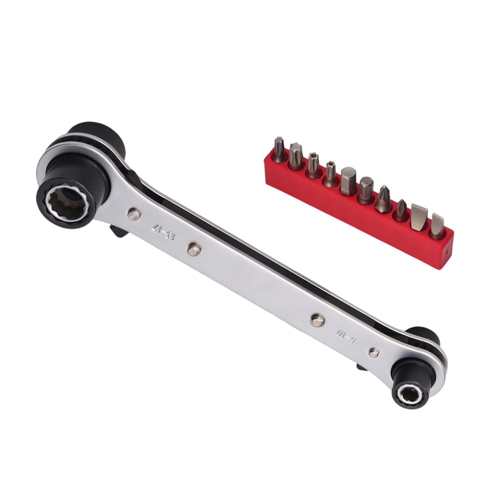 Buxuaaaa B Ended 6 Point Ratchets Wrench 4 In 1 Function Adjustable Mechanism For Fastener Removal And Installation Double End Ratchets Wrenches