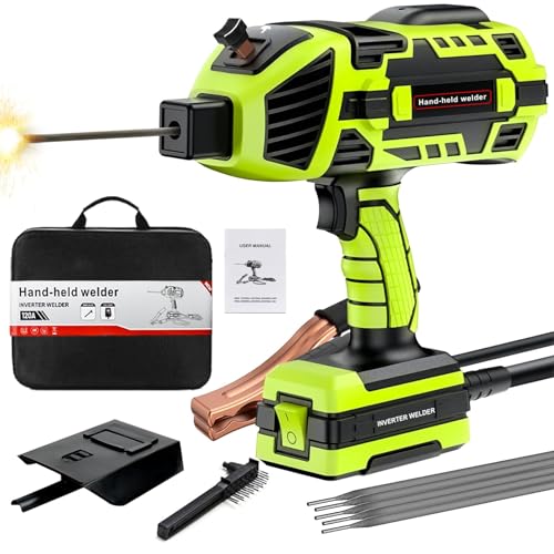 Image of YesRight Portable Welding Machine 110V Handheld Electric ARC Welder Gun Stick Welder Machine with IGBT Inverter 5 Variable Current Adjustment for 1/16