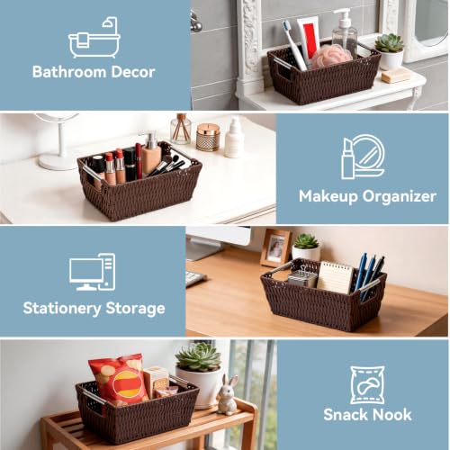 Image of Whitmor Rattique Small Shelf Tote (6500-2712-JAVA)