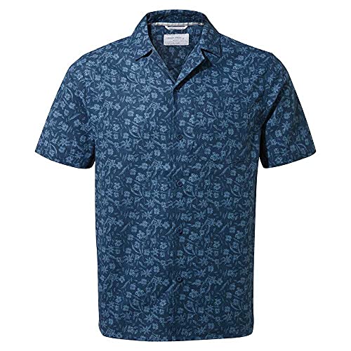 Craghoppers - Men's Short Sleeve Shirt, Posdnblu Prt, S