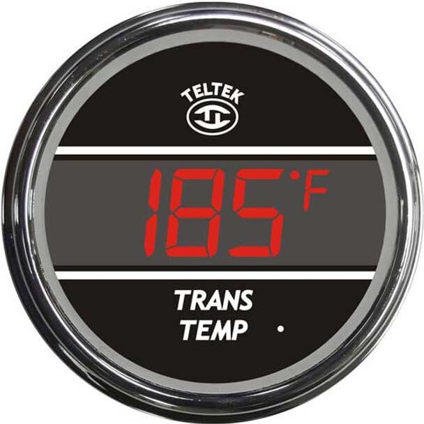 Replacement for Kenworth T600 AEROCAB Year 1999 Blue Digital Transmission Temperature Gauge by Technical Precision