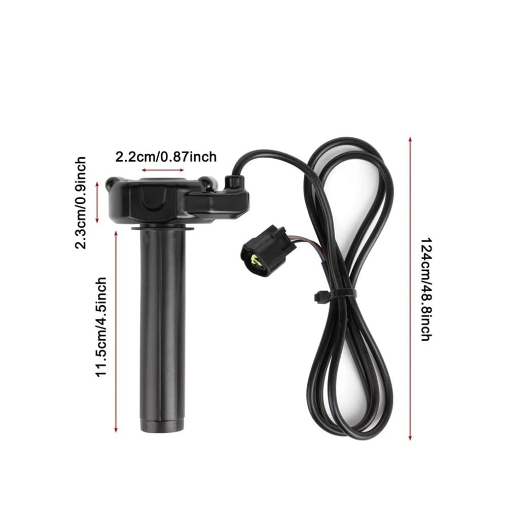 Poignées d'accélérateur Guidon adapté aux vélos électriques sur Light Bee X/S for accélérateur sur, poignée d'accélérateur torsadée for vélo électrique(Carbon Fibre Colour)