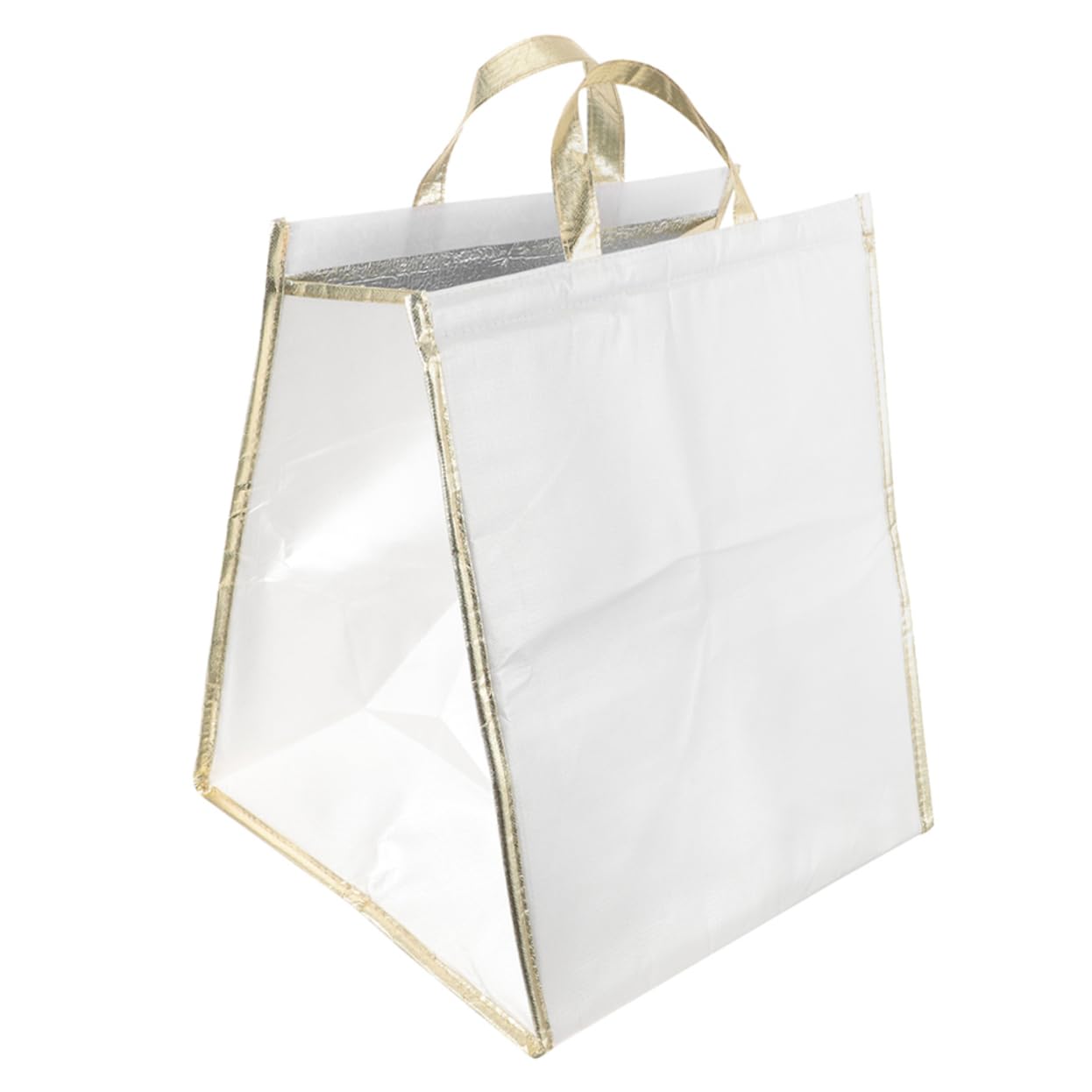 POPETPOP 2pcs Large Capacity Insulated Food Storage Bag Thermal Carrier for Groceries Picnics and Catering Convenient Handheld Design Easy-Open Sticker Closure Trim