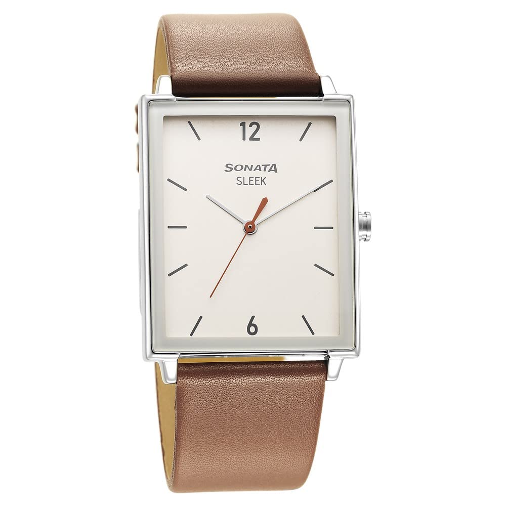 Sonata Sleek White Dial Analog Watch for Men-NS7148SL02 (B0BS3NGQQJ) Amazon Price History, Amazon Price Tracker