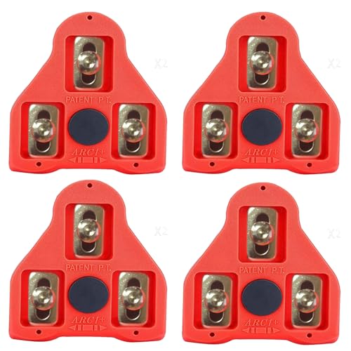 DBXIIART Bike Cleats,2 Pairs Compatible with Peloton Look Delta 9 Degree Float Cleat Set Bikes Pedals