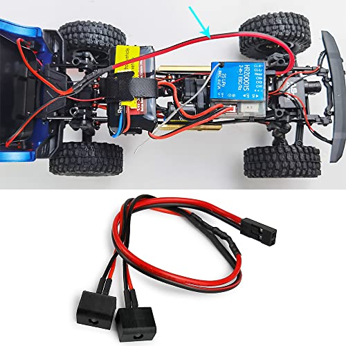 ZuoLan 1/24th RC Taillight Red LED Rear Lights Lamp Upgrade for 1:24 Axial SCX24 AXI00006 RC Truck Car - Image 4