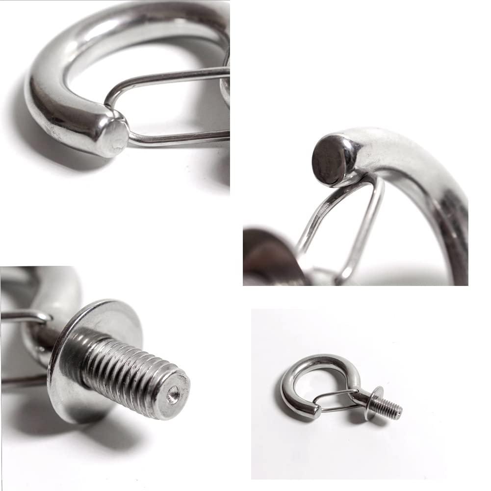 Stainless Steel Hanging Hooks - 4 Pack -4