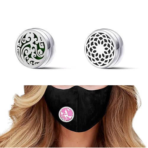 Clip difusor aromático magnético para mascarilla 2 piezas