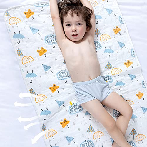 DZOZO Nappy Changing Mat Foldable Diaper Pad Cotton Baby Urine Pad Changing Pad Waterproof Cotton Urine Mat Nappy Bedding Cover Mattress Protector Baby Urine Pad Diaper Mat - Image 4