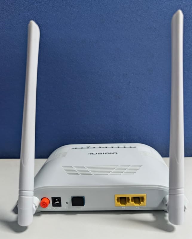Image of Digisol XPON 300 Mbps Single Band ONU /ONT Router - Without Telephone Port, Dual Antenna, Compact Design for Fiber Connectivity(3 Year Warrenty)