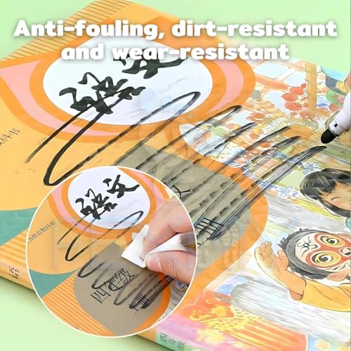 Image of Transparent Book Cover Film 30 Pcs | Self Adhesive Waterproof Book Binding Cover Sheets | Clear Book Cover Sticker for School Textbooks, Notebooks, Registers & Office Files | A4 A5 B5 Size Combo