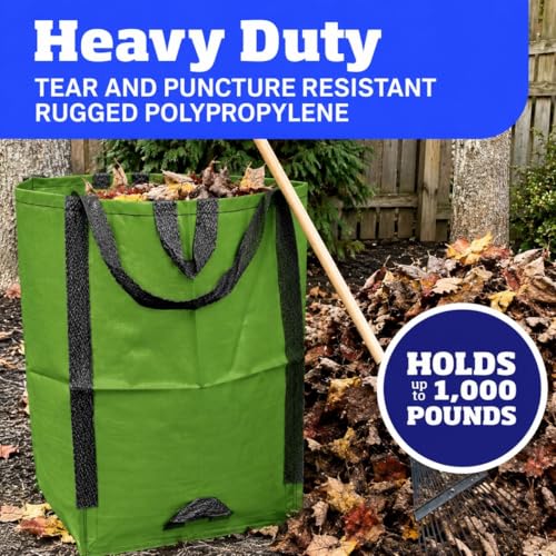 Image of DURASACK Heavy Duty Home and Yard Bags, Moss Green