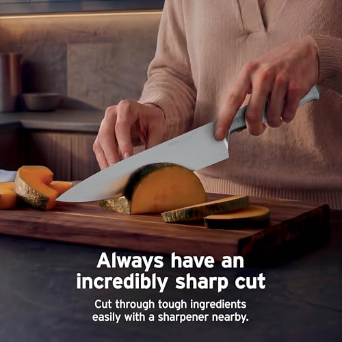Image of Ninja NeverDull 10-Pc German Steel Knife Set, Light Grey, NK32010GY1