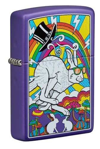 Encendedor de bolsillo Zippo Purple Matte miniatura 1