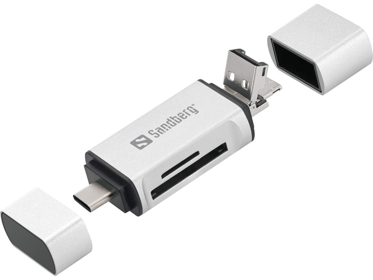 Sandberg Card Reader USB-C + USB + MicroUSB