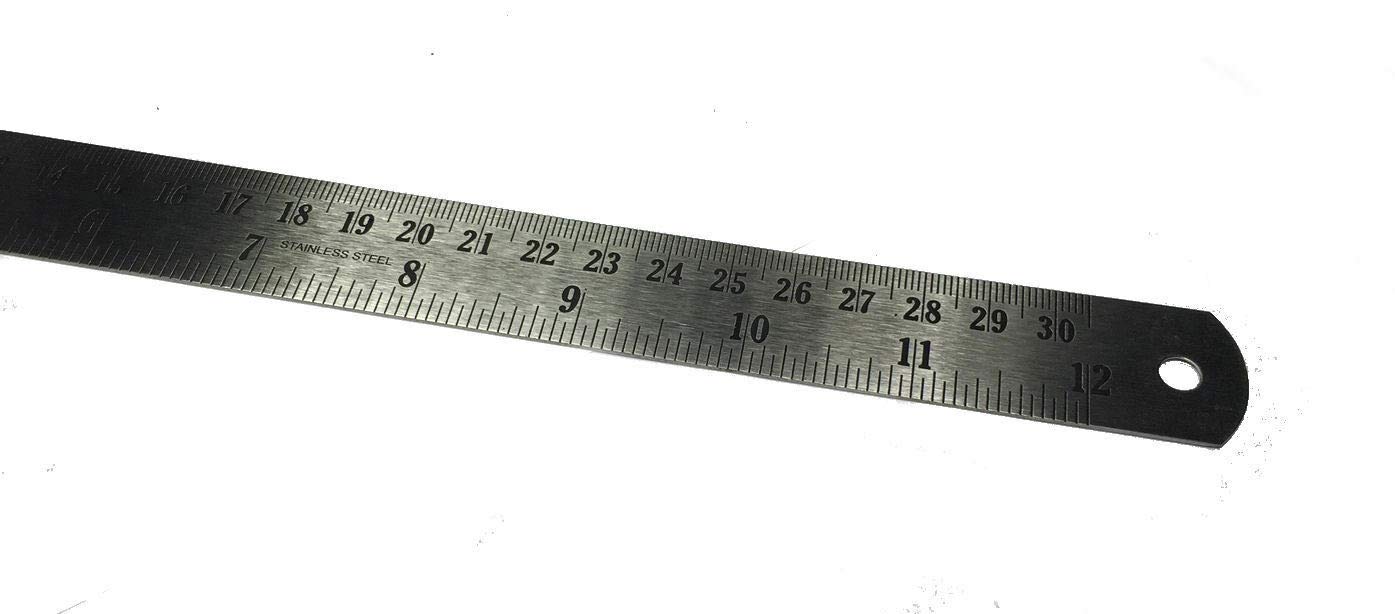 Rdgtools 12" 300Mm Rule Metric And Imperial Ruler Measuring Engineering Tools