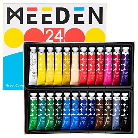 MEEDEN 24 Color Gouache Paint Set Cover