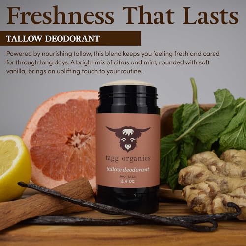 Image of Natural Tallow Deodorant, Moo-La-La (Citrus-Vanilla) 2.5 oz