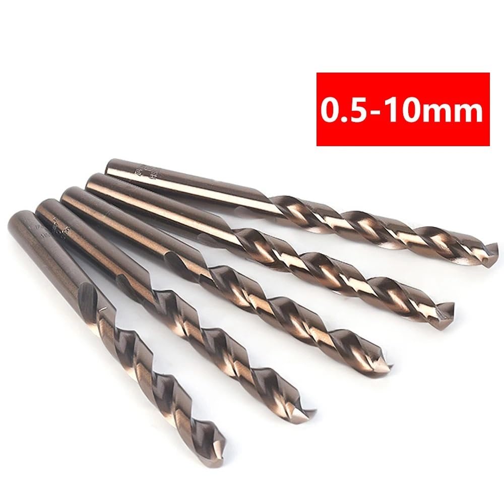Set Di Punte Da Trapano M42 Da 5/10 Pezzi, Set Di Punte Da Trapano HSS-CO 0,5-10MM, for Foratura Su Acciaio Temprato, Ghisa E Acciaio Inossidabile(8.8mm 5pcs)