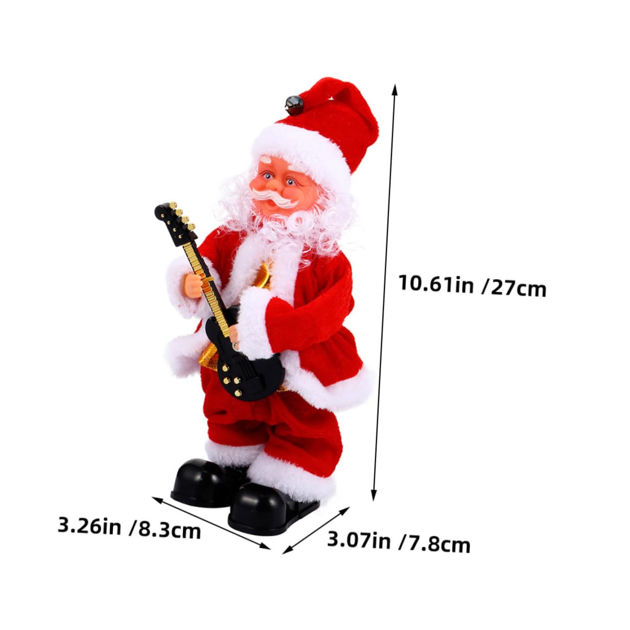 ORFOFE Juguete Musical para Personas Mayores Muñeco de Papá Noel Eléctrico Adorno Navideño para Regalos de Temporada Varios Estilos