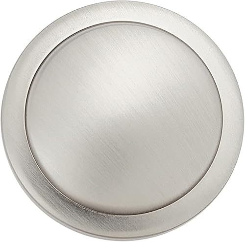 Miniatura 4 de Aandxomk - Juego de 10 pomos de níquel cepillado para gabinete de cocina de 1.22 pulgadas, herrajes para gabinete, oficina, baño, tocador, cajón,