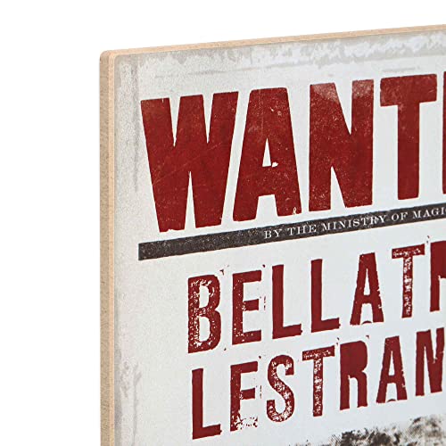 Poster bois Harry Potter Bellatrix Lestrange pour mur chambre