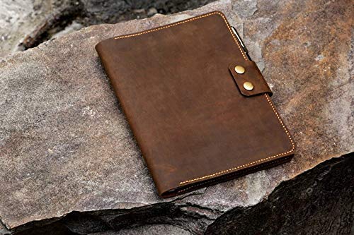 Personalized leather composition notebook book cover case/vintage rustic leather cover portfolio for composition notebook NB505CPS