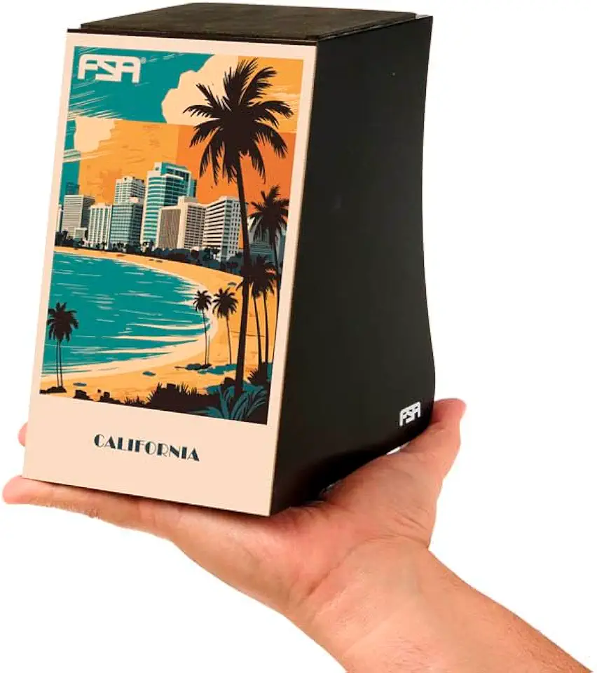 Cajon FSA SOUVENIR Feito à mão - CALIFORNIA 02