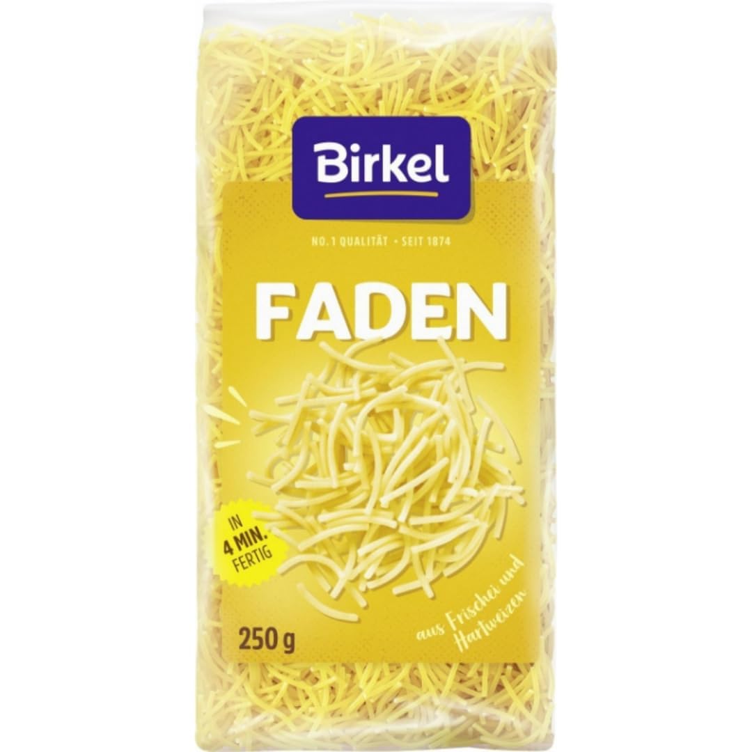 Birkel's No. 1 Faden Pasta Nudeln 250 gramm x 12 Stück mit Pufai