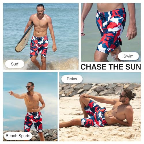 Image of Kanu Surf Men's Big Viper Extended Size Stripe Swim Trunk