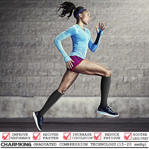 Image of Compression Socks (7 Pairs), 15-20 mmhg is BEST Graduated Athletic & Medical for Men & Women, Running, Flight, Travel, Nurses, Pregnant - Boost Performance, Blood Circulation