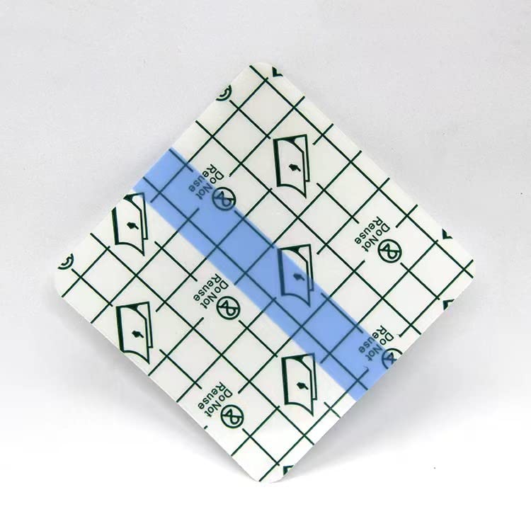 50pcs Tattoo Aftercare Waterproof Bandage 5cm x 5 cm Second Skin Healing Protective Bandages Transparent Stretch Antibacterial Wound Dressing Tape Tattoo Bandage Clear Adhesive Antibacterial